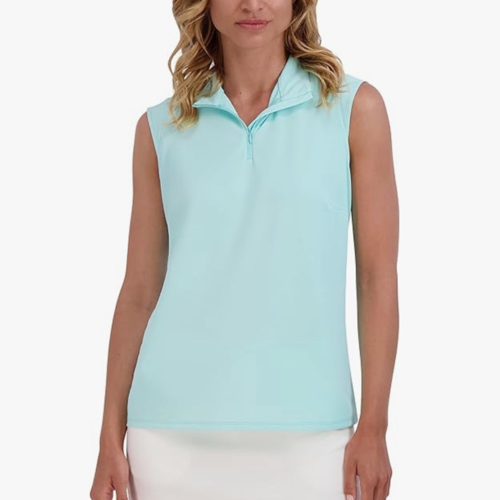 Stella Parker Stand Collared 1/4 Zip Golf Top